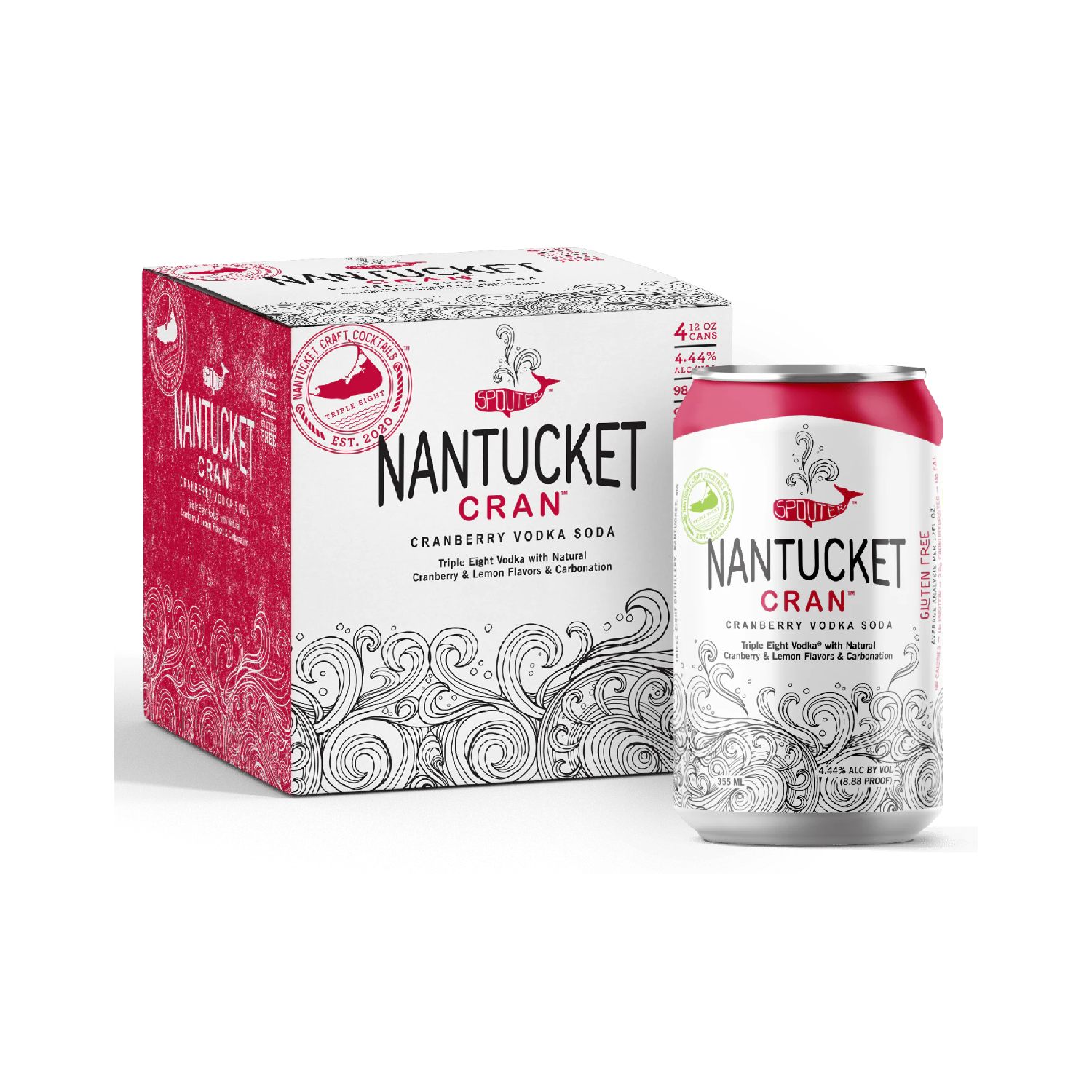Nantucket Red - Cranberry Vodka Soda - 8pack Can