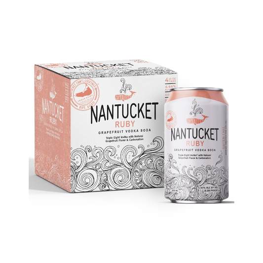 Nantucket Ruby - Grapefruit Vodka Soda - 8pack Can